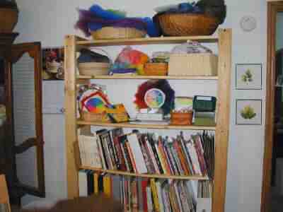 Reference books and color wheels