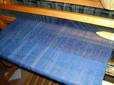 shawl on loom